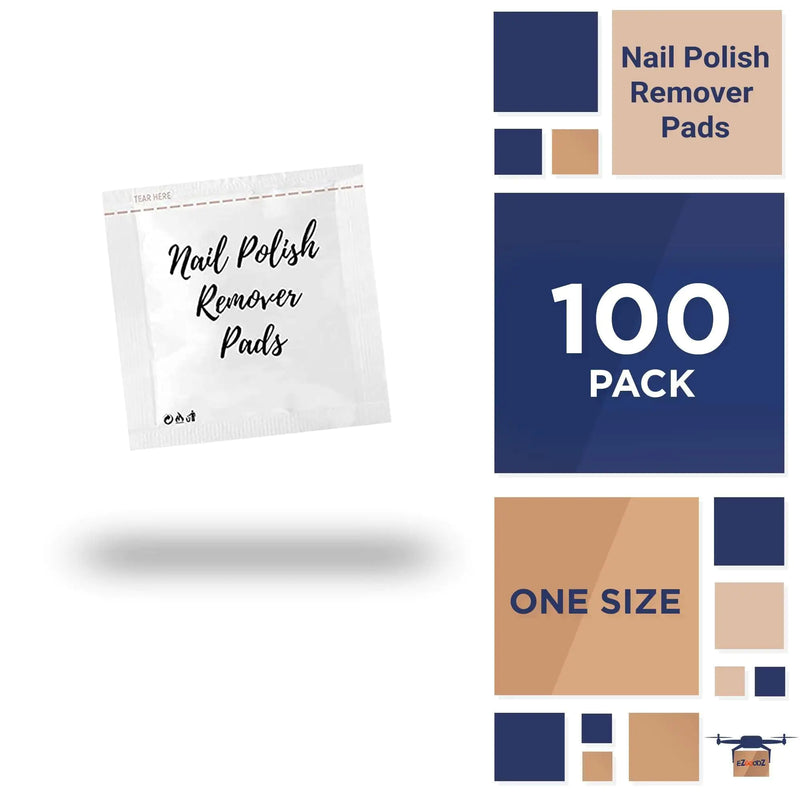 Nail Polish Remover Pads Pack of 100 Nail Polish Remover Wipes 2 ply Non Acetone