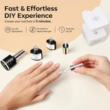 modelones 9 in One Nail Glue with Gel Glossy Top Coat 3Pcs