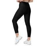 Women's Tropical Black Sea Yoga Leggings