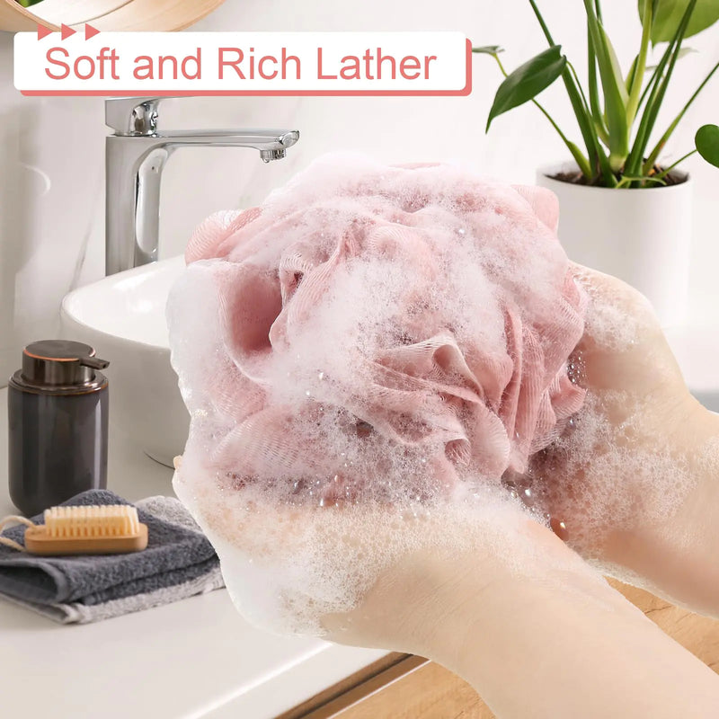 Loofah Sponge Body Scrubber, Pack of 4