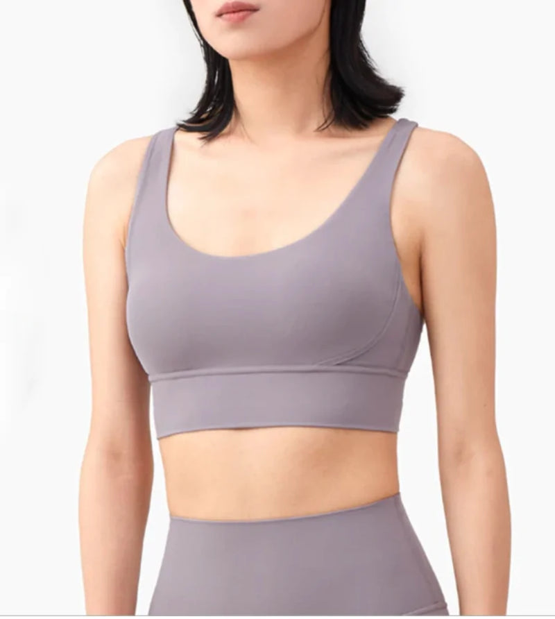 Breathable Fabric Nylon Yoga Tops