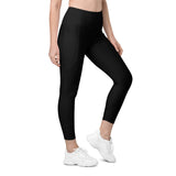 Women's Tropical Black Sea Yoga Leggings