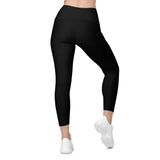 Women's Tropical Black Sea Yoga Leggings