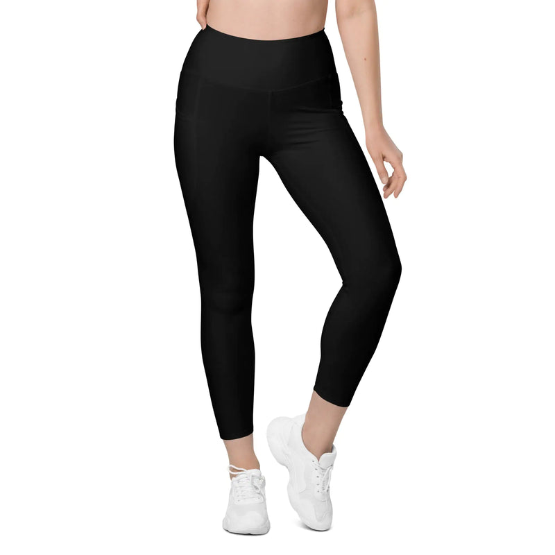 Women's Tropical Black Sea Yoga Leggings