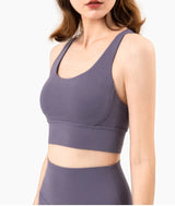 Breathable Fabric Nylon Yoga Tops