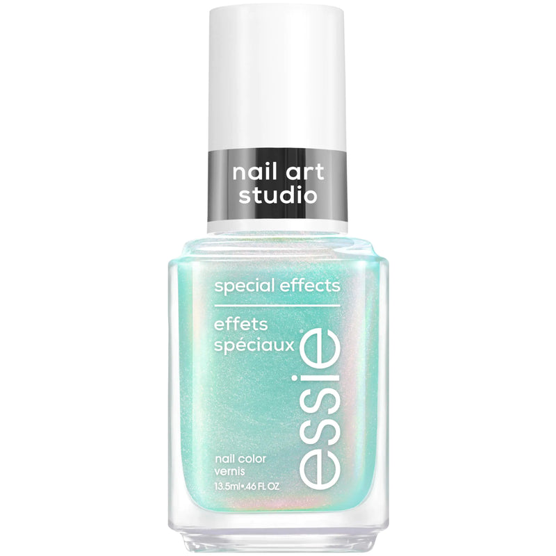 essie Nail Art Studio Special Effects Nail Polish, Chrome, Vegan, Aqua Nail Polish, Mystic Marine, 0.46 Fl Oz 0.46 Fl Oz (Pack of 1) 09 MYSTIC MARINE