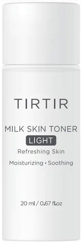 TIRTIR Milk Skin Toner Light | Instant Hydration with 4% Niacinamide, Pore-tightening, Vegan toner for Acne-prone, Sensitive & Oily skin, Fungal Acne Safe, Panthenol, Allantoin, Vitamin B, 0.67 Fl Oz 0.67 Fl Oz (Pack of 1)